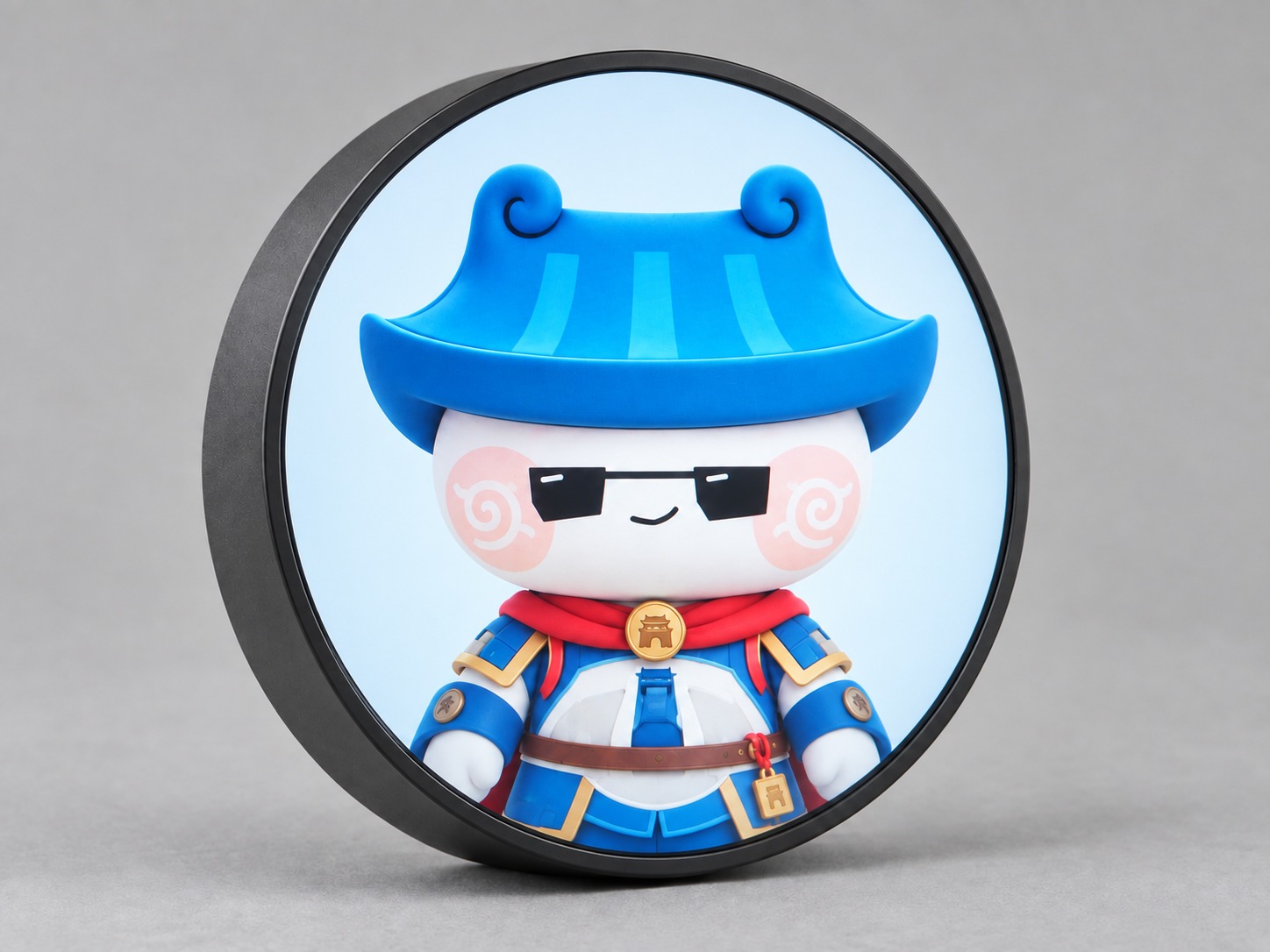 文旅 IP 圆屏徽章产品展示图